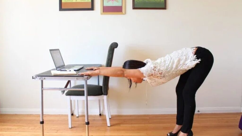Chair Yoga Poses for Office Workers